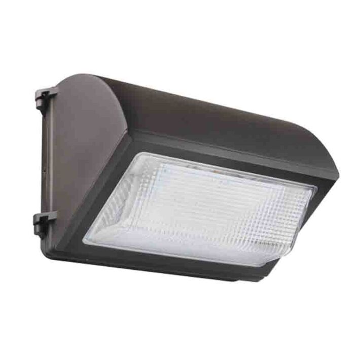 Satco 65-261 LED Cutoff Wall Pack with Backup Battery; 55W; 4000K; Bronze Finish; 100-277V *DISCONTINUED. SEE 65-762 FOR POSSIBLE REPLACEMENT*
