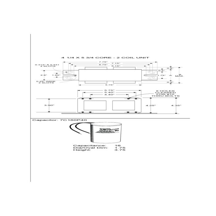 Advance 71A0790-500D 180 Watt Low Pressure Sodium Ballast Kit - DISCONTINUED