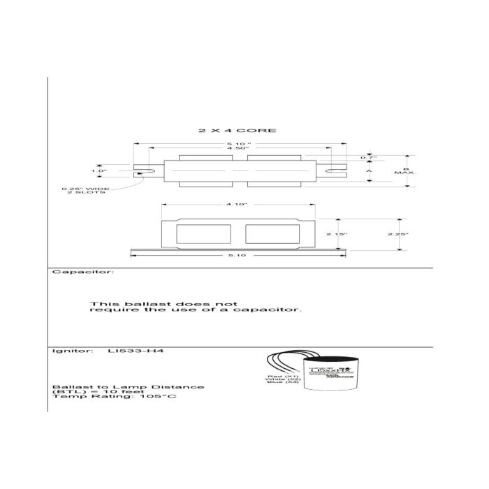 Advance 71A5205-500DP 70 Watt Metal Halide Ballast Kit - *DISCONTINUED*