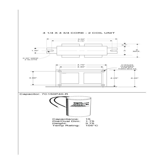 Advance 71A5770-001D 250 Watt Metal Halide Ballast Kit