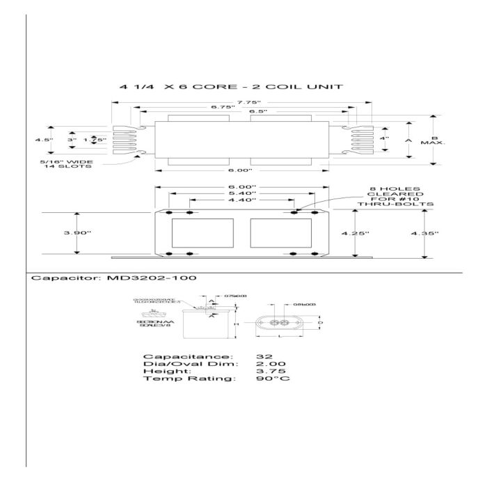 Advance 71A6742-001 1500 Watt Metal Halide Ballast Kit