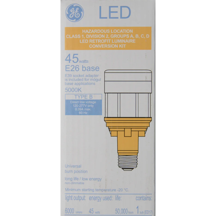 GE 93134848 - LED45ED17/750/HAZ 45W 5000K Hazardous Location LED HID
