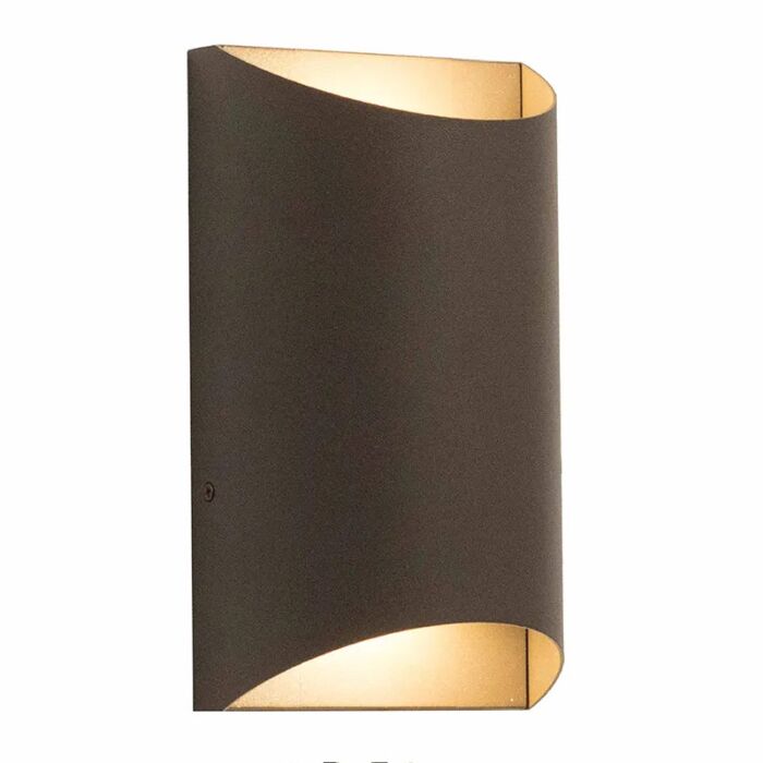 Westgate CRES-51-50K-BR Lunette Outdoor Sconce 4000K Silver