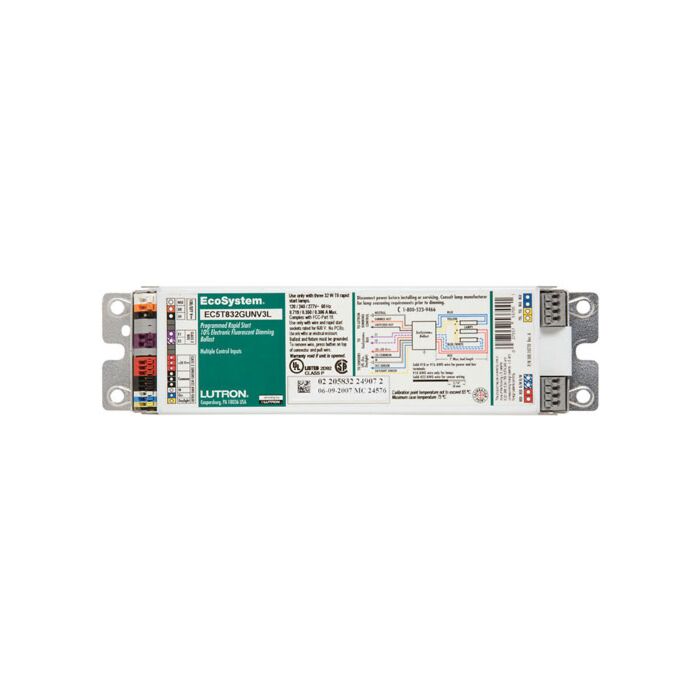 Lutron EcoSystem EC5T832GUNV3L T8 Dimming Ballast - *DISCONTINUED*