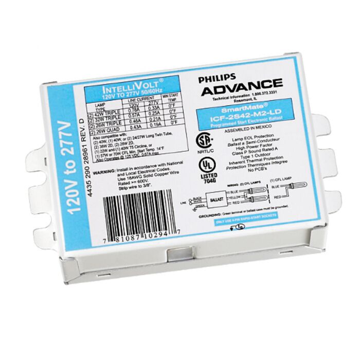 Advance Smartmate ICF-2S42-90C-M2-BS 4 Pin CFL Electronic Ballast - DISCONTINUED
