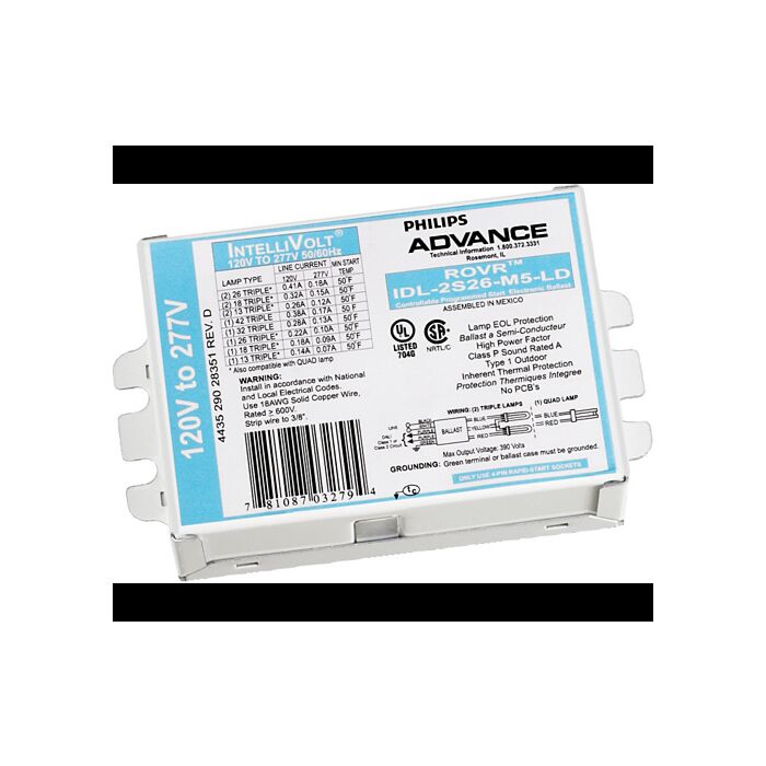 Advance ROVR IDL-2S26-M5-LD  DALI CFL Electronic Dimming Ballast - *DISCONTNUED* 
