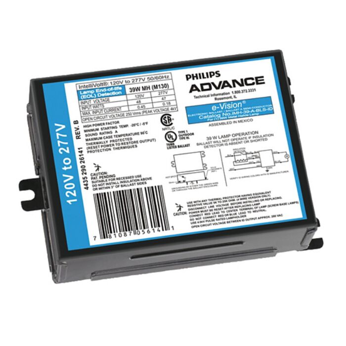 Advance e-Vision IMH-39-A-BLS-ID 39 Watt Electronic Metal Halide Ballast - ONE UNIT Remaining!!!