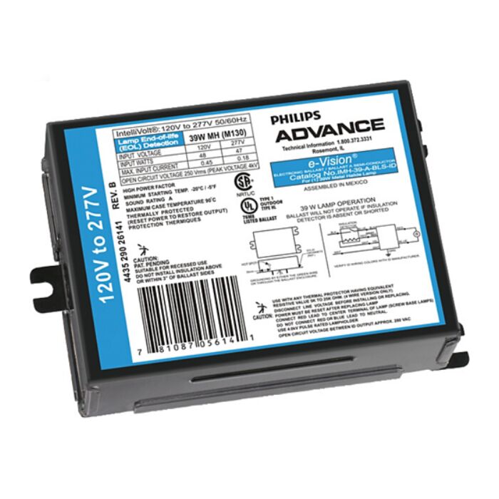 Advance e-Vision IMH-70-A-BLS-ID 70 Watt Electronic Metal Halide Ballast - *DISCONTINUED*