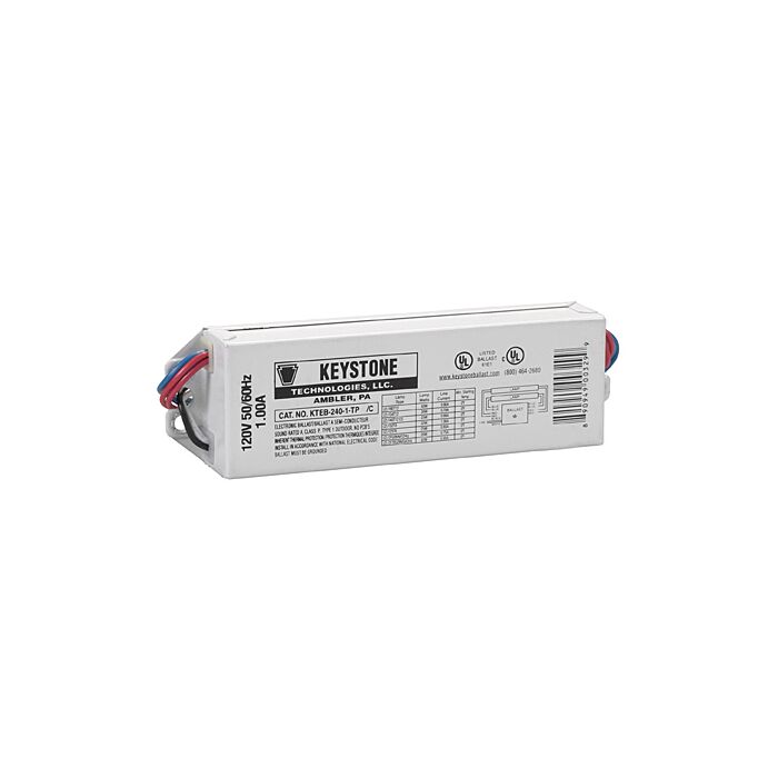 Keystone KTEB-240-1-TP 120V T8/T12 Electronic Fluorescent Ballast