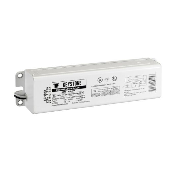 Keystone KTEB-286HO-UV-IS-N T8HO Instant Start Electronic Ballast