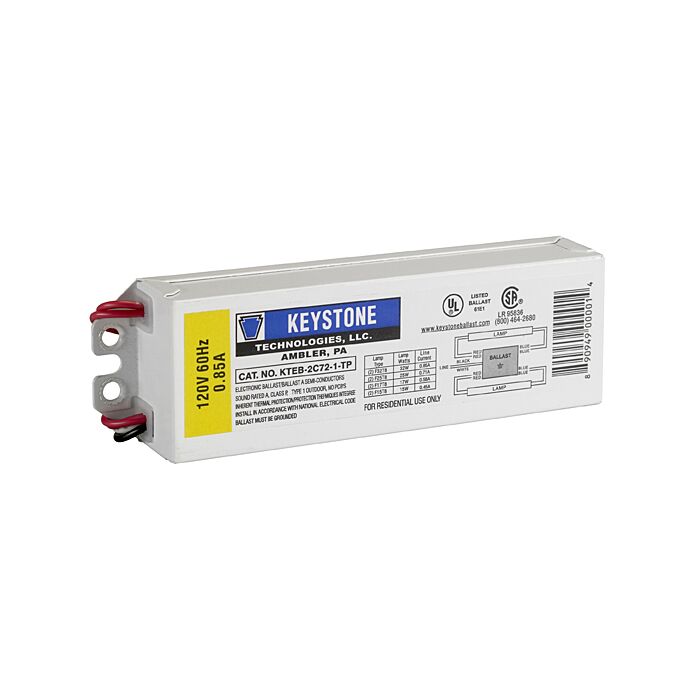 Keystone KTEB-2C72-1-TP 120V T8 Electronic Fluorescent Ballast 