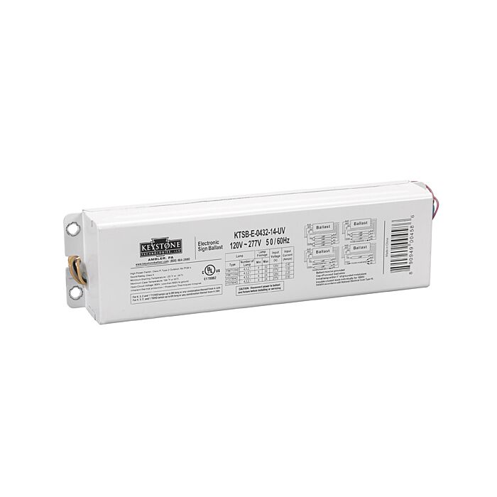 Keystone KTSB-E-0432-14-UV Electronic Sign Ballast