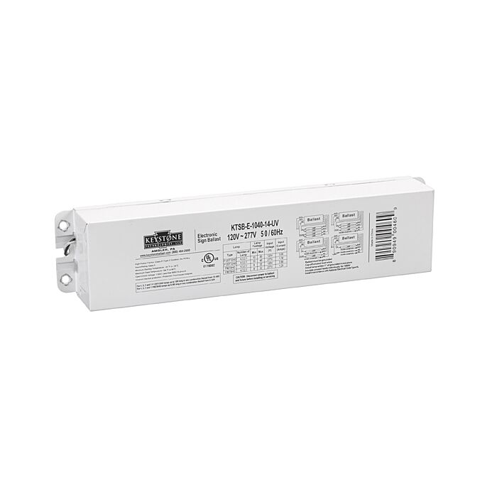 Keystone KTSB-E-1040-14-UV Electronic Sign Ballast