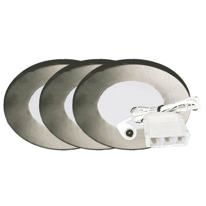 Westgate PL12-3KIT-30K-BN 3-Pack Kit Slim Puck Light, Etl