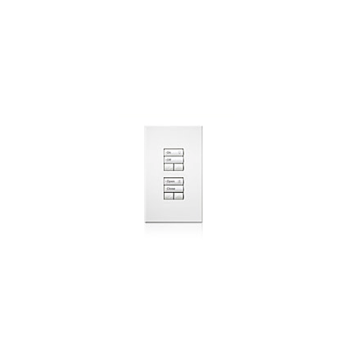 Lutron QSWS2-5BRLI-WH Grafik Eye Wall Station with 5 Button Raise/Lower