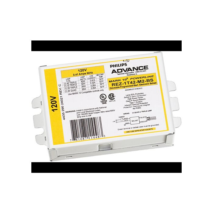 Advance Mark 10 REZ-1Q18-M2-BS  CFL Electronic Dimming Ballast