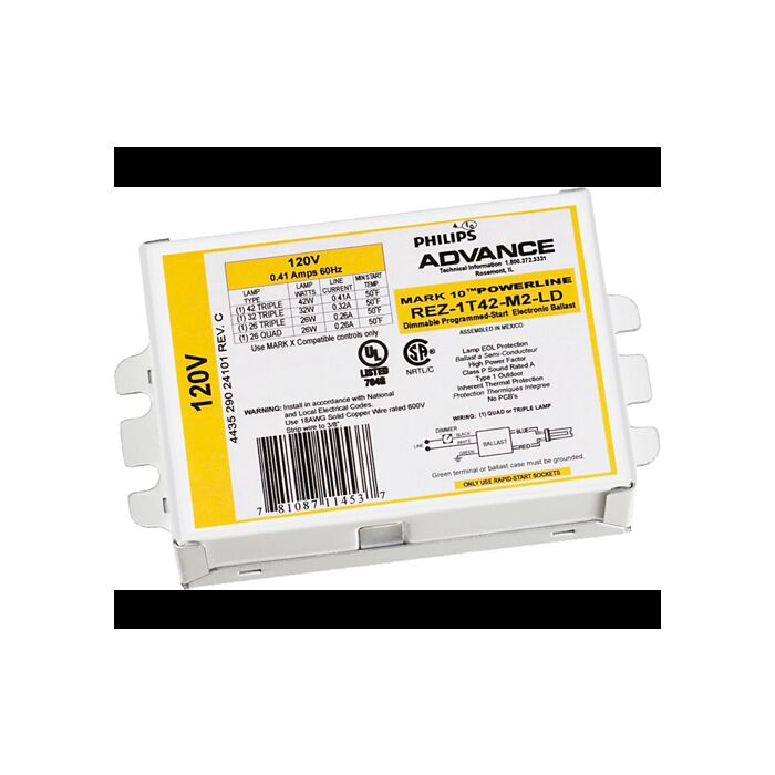 Advance Mark 10 REZ-2Q18-M2-LD  CFL Electronic Dimming Ballast - *DISCONTINUED*