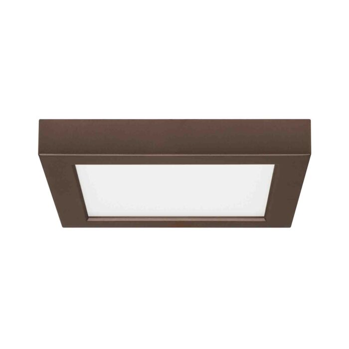 Satco 62-1716 Blink Pro - 11W; 7in; LED Fixture; CCT Selectable; Square Shape; Bronze Finish; 120V