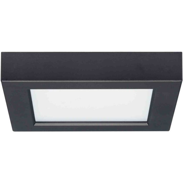 Satco S21537 10.5W/LED/5.5"FLUSH/30K/SQ/BLK *DISCONTINUED*