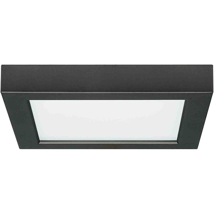 Satco S21538 13.5W/LED/7"FLUSH/30K/SQ/BLK *DISCONTINUED*