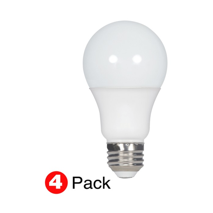 Satco S28769 LED A19 Bulb - 11.5A19/LED/27K/ND/120V/4PK