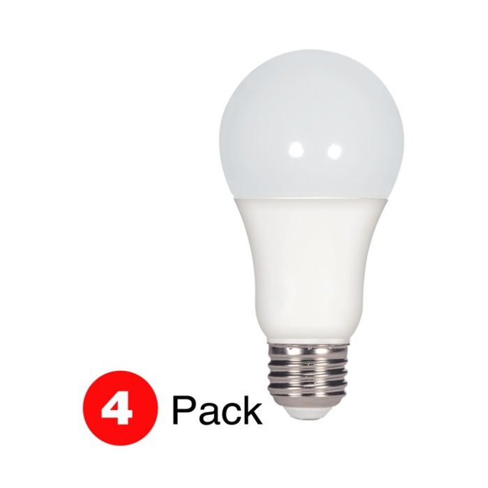 Satco S28789 LED A19 Bulb - 15.5A19/LED/27K/ND/120V/4PK