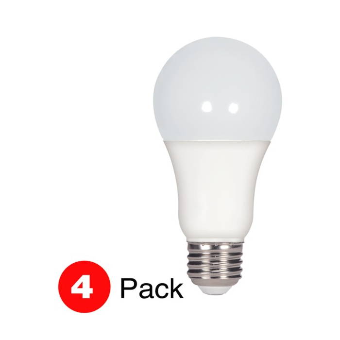 Satco S28790 LED A19 Bulb - 15.5A19/LED/50K/ND/120V/4PK