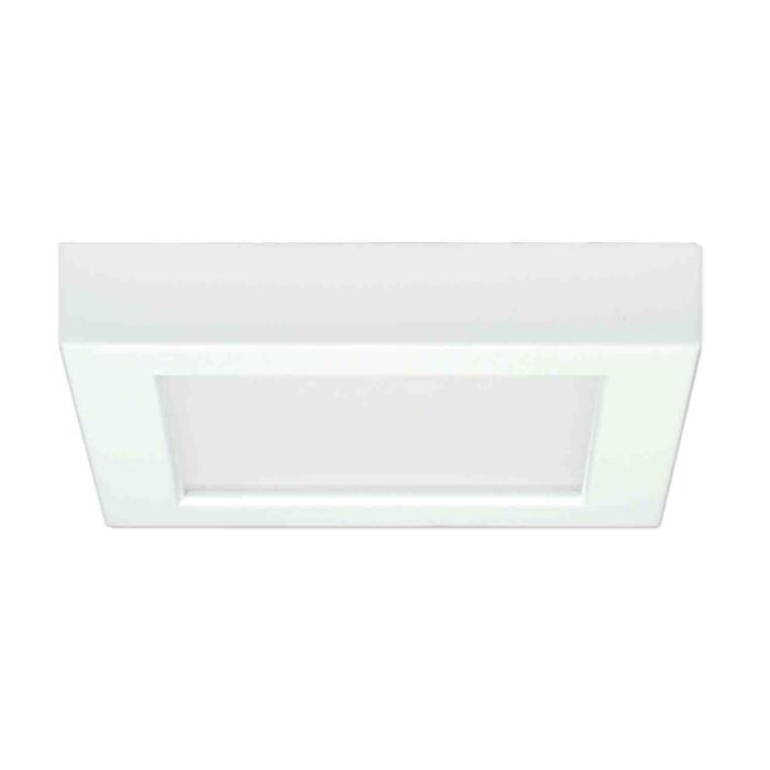 Satco S29324 10.5W/LED/5.5"FLUSH/27K/SQ/WH