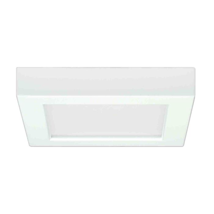 Satco S29327 10.5W/LED/5.5"FLUSH/30K/SQ/WH *DISCONTINUED*