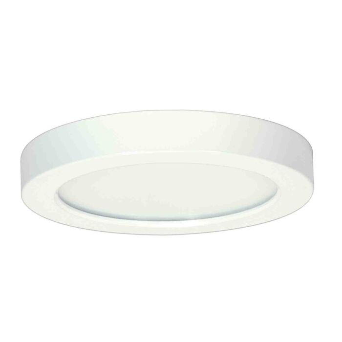 Satco 62-1710 Blink Pro - 11W; 7in; LED Fixture; CCT Selectable; Round Shape; White Finish; 120V