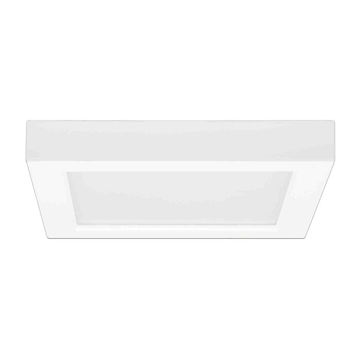 Satco 62-1714 Blink Pro - 11W; 7in; LED Fixture; CCT Selectable; Square Shape; White Finish; 120V
