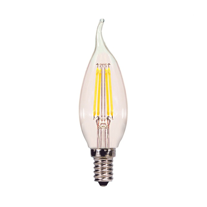 Satco S29867 LED CA11 Bulb - 4W CFC/LED/50K/CL/120V *DISCONTINUED - SEE S21299*