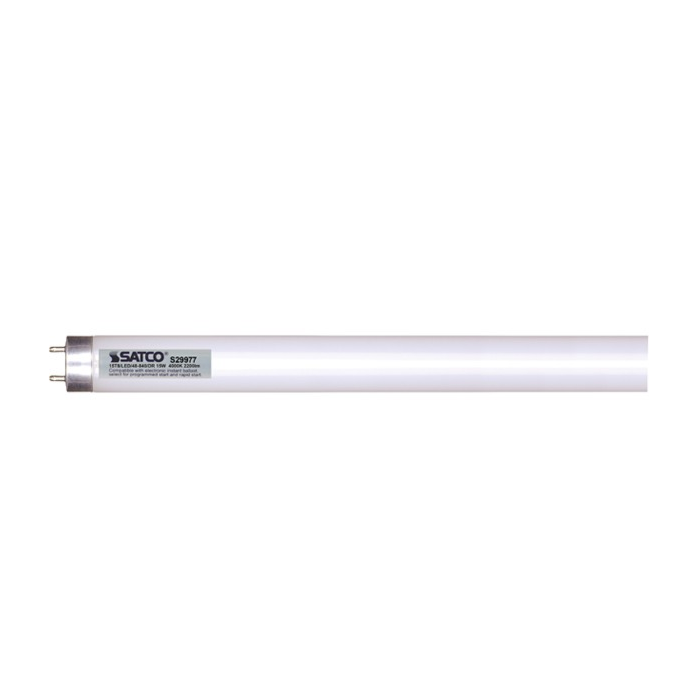  Satco S39977 LED T8 Bulb - 15T8/LED/48-840/DR