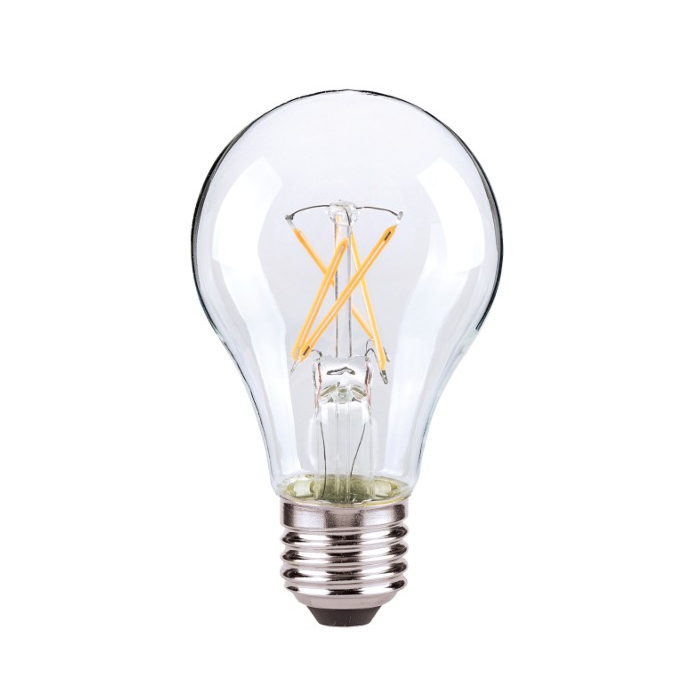 *DISCONTINUED - Limited Quantity* Satco S8850 LED A19 Bulb - 7A19/CL/LED/E26/40K/120V
