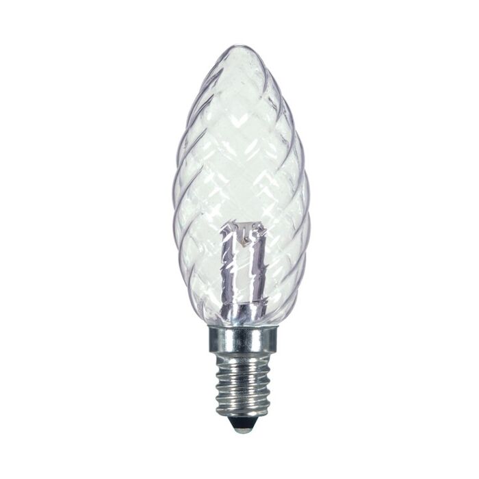Satco S9155 LED BA9 1/2 Bulb - 1W CTD/LED/CRYSTAL/120V/CD