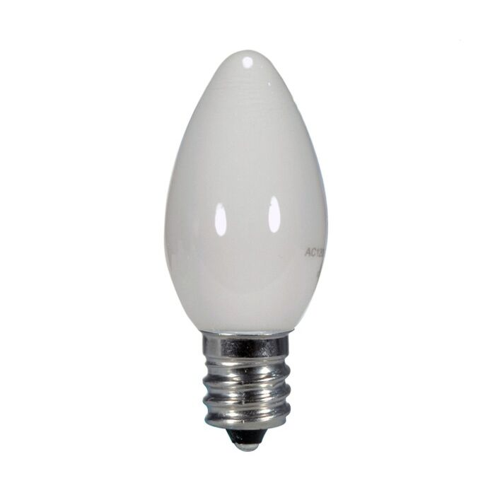 Satco S9157 LED C7 Bulb - 0.5W C7/WH/LED/120V/CD