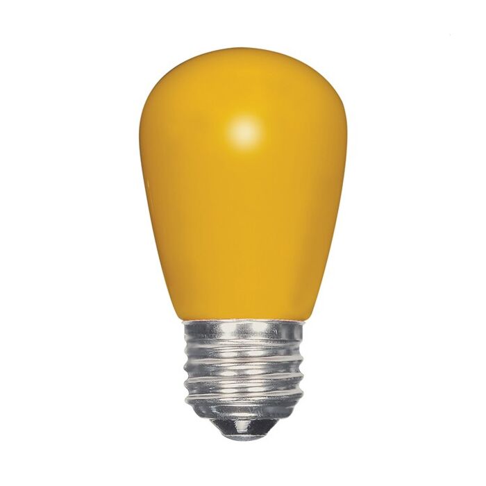 Satco S9169 LED S14 Bulb - 1.4W S14/Y/LED/120V/CD - Yellow