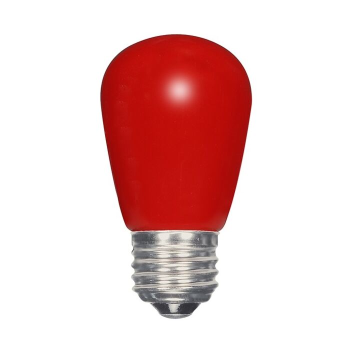 Satco S9170 LED S14 Bulb - 1.4W S14/RED/LED/120V/CD - Red