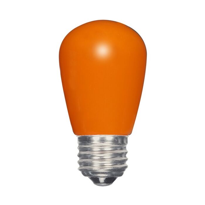 Satco S9173 LED S14 Bulb - 1.4W S14/OR/LED/120V/CD - Orange