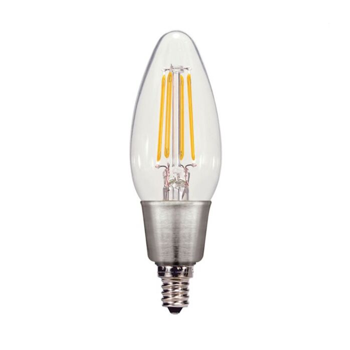 Satco S9261 LED C11 Bulb - 4.5W/CTC/LED/27K/120V  *DISCONTINUED*