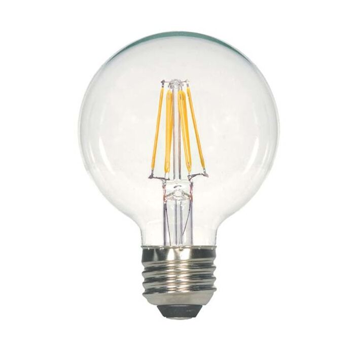 Satco S21252 LED G40 Bulb - 6G40/CL/LED/E26/927/120V