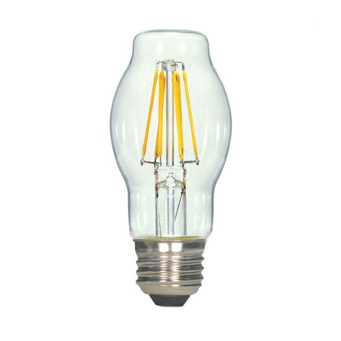 Satco S9576 LED BT15 Bulb - 6.5BT15/CL/LED/E26/27K/120V
