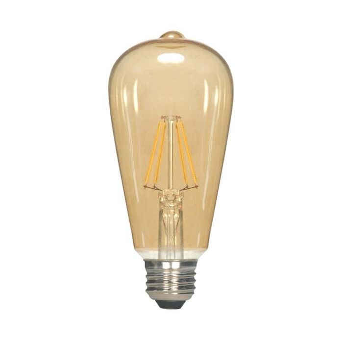 Satco S9577 LED ST19 Bulb - 2.5ST19/AMB/LED/E26/23K/120V