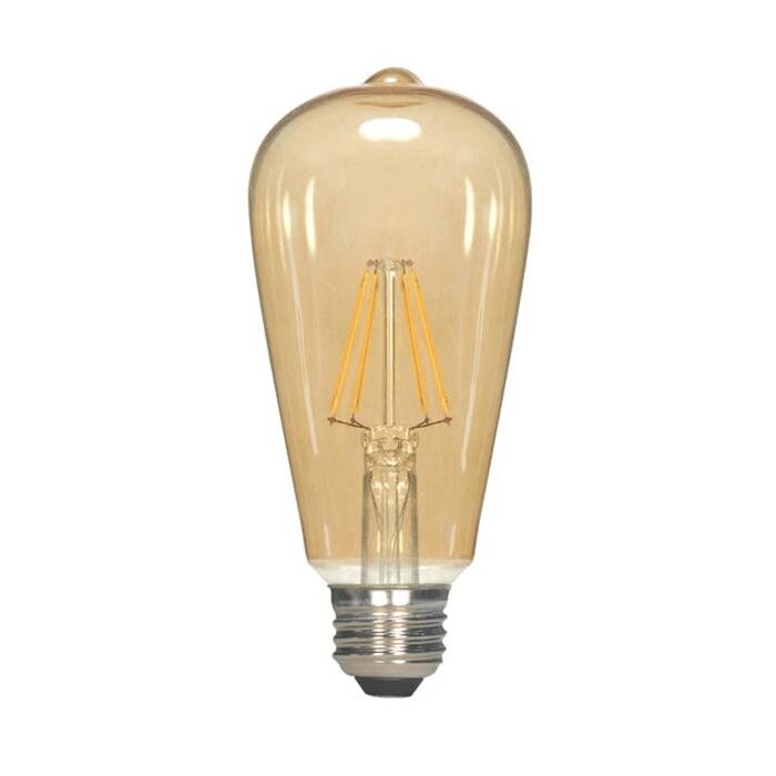 Satco S9578 LED ST19 Bulb - 4.5ST19/AMB/LED/E26/23K/120V