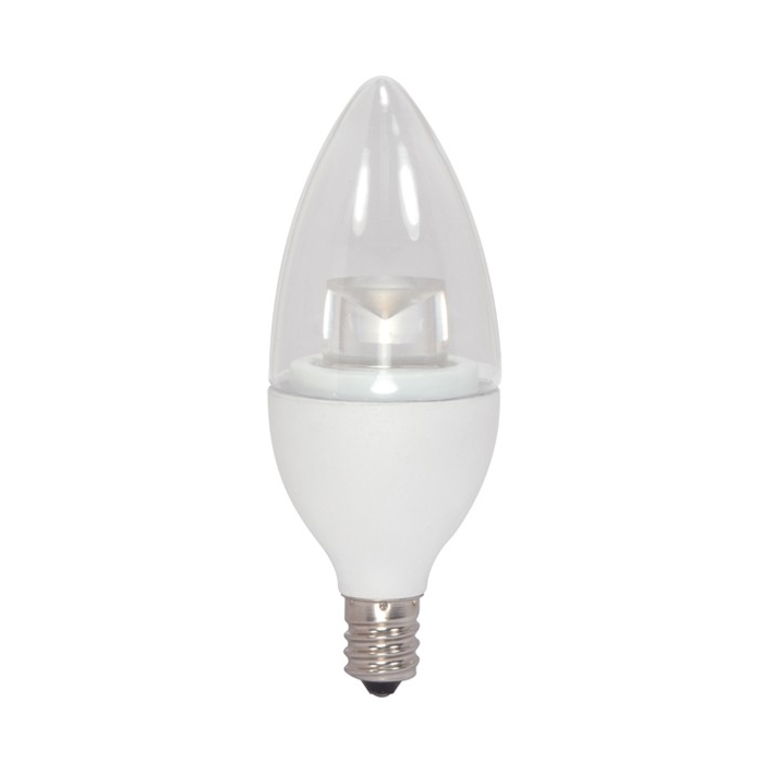 *DISCONTINUED* Satco S9618 LED C11 Bulb - 5CTC/LED/2700K/E12/120V