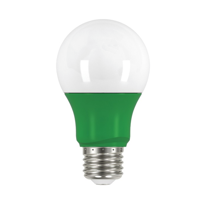 *DISCONTINUED* Satco S9643 2A19/LED/GREEN/120V A19 Lamp