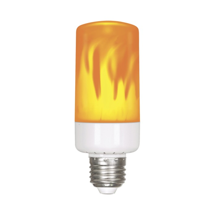 Satco S9806 LED T10 Bulb - 5W/LED/FLAME BULB/120V *DISCONTINUED*