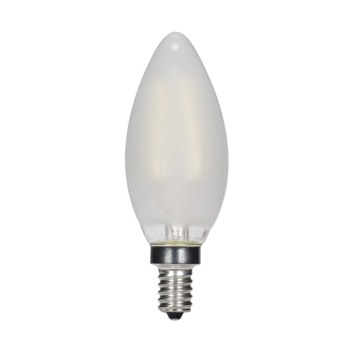 Satco S9868 LED C11 Bulb - 3.5CTF/LED/FR/27K/120V
