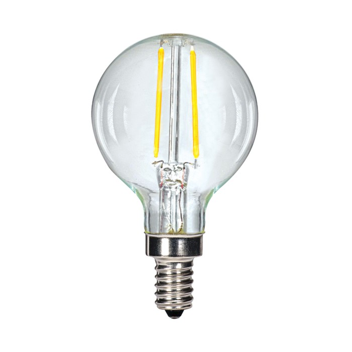 Satco S9870 LED G16 1/2 Bulb - 2.5G16.5/LED/CL/27K/120V 