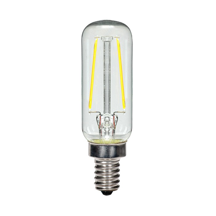 Satco S9872 LED T6 Bulb - 2.5T6/LED/CL/27K/E12/120V - *DISCONTINUED*